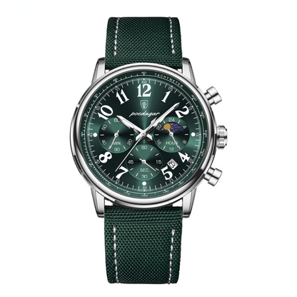 Herrenuhr Lederarmband Elegante Quarz