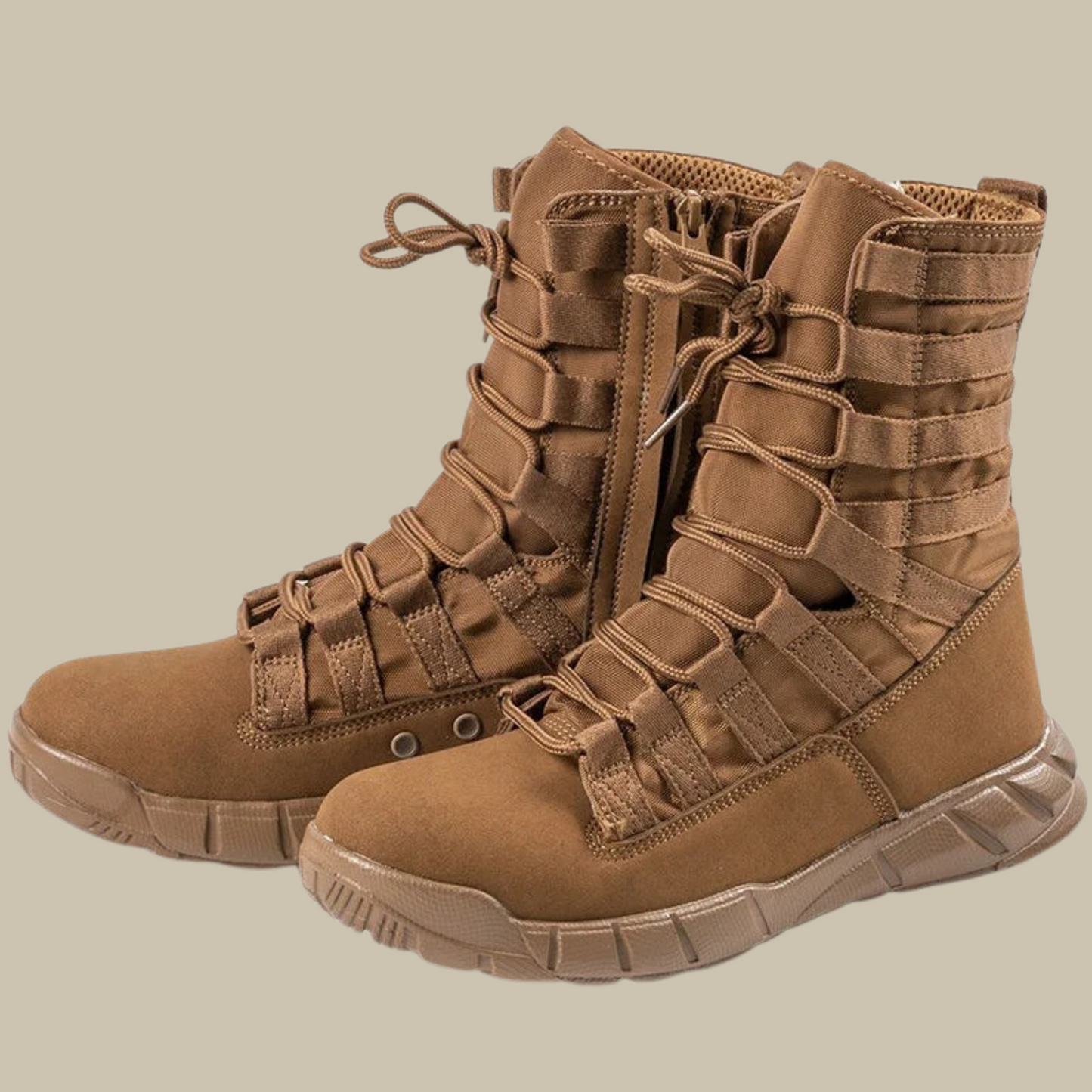 Taktische Kampfstiefel Militärstil Schwarz