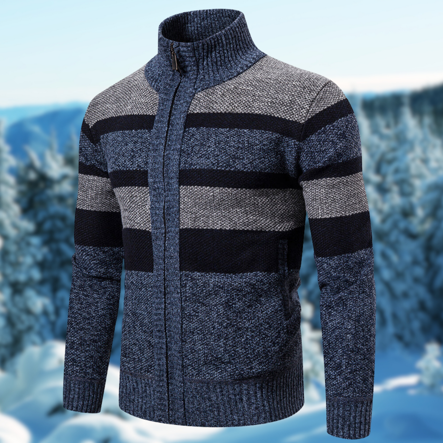 Herrenpullover Alaric mit Streifen
