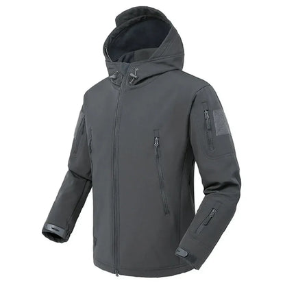 Wanderjacke Herren Wasserdicht Isoliert Fleece