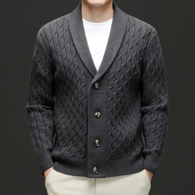 Herren Strickjacke Klassisch Elegante Qualität