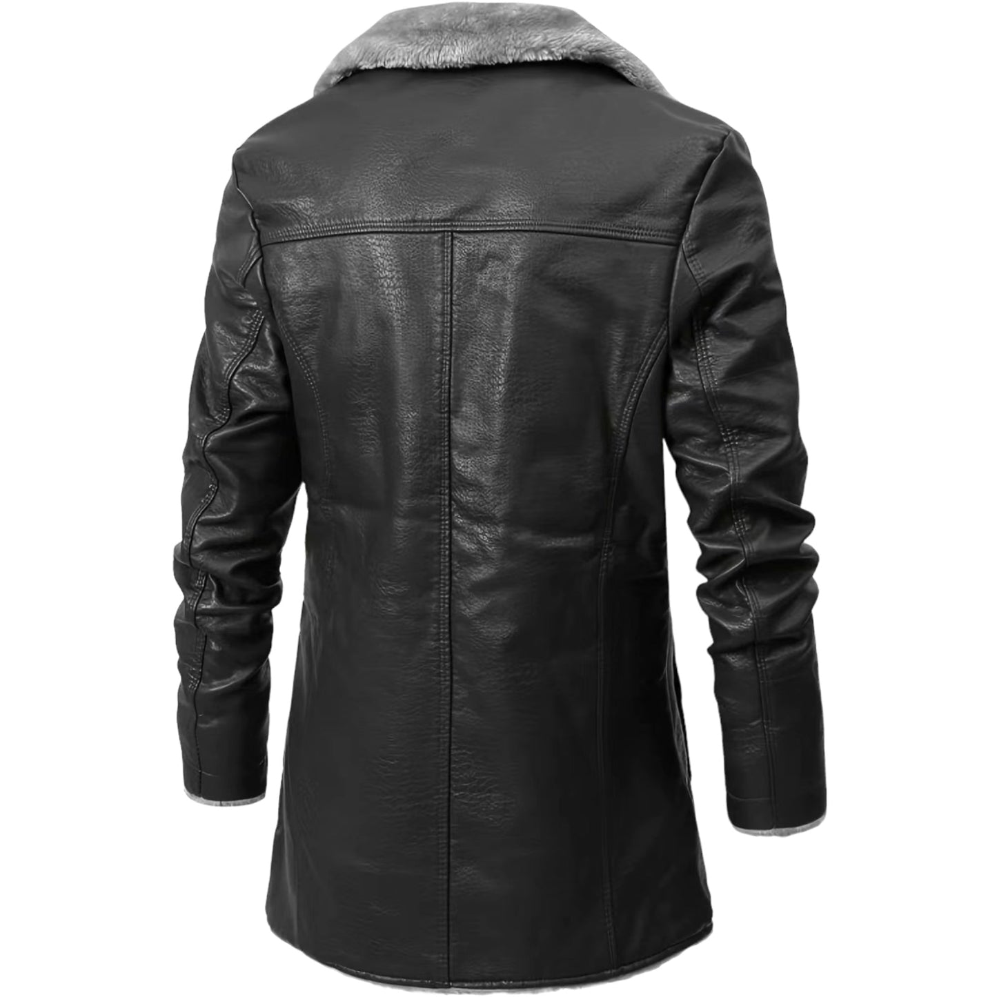 Lederjacke Herren Klassisch Schwarzes Leder