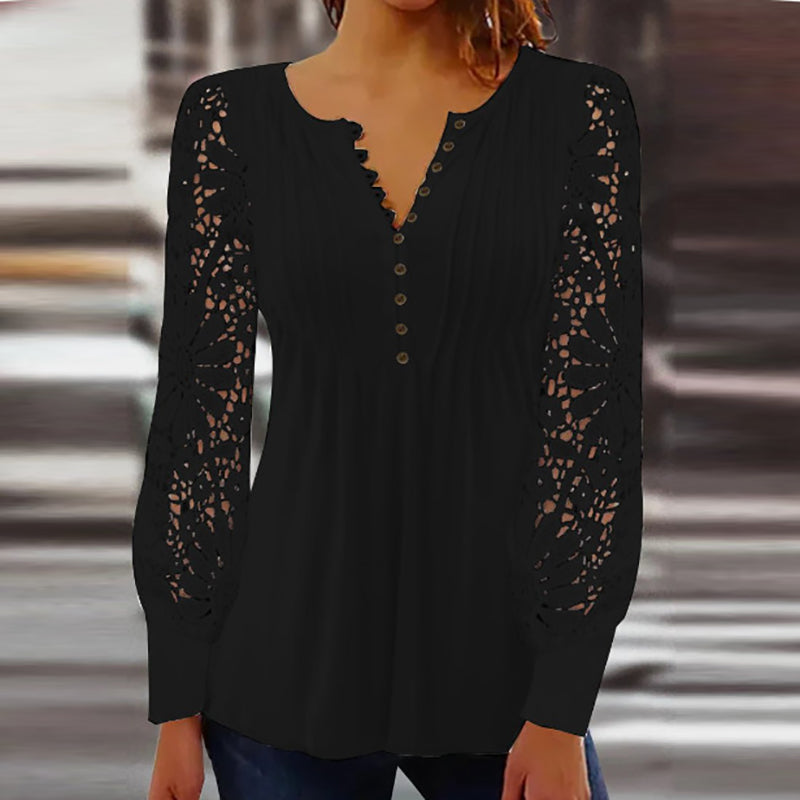 Elegante Damenbluse Langärmlig Chic