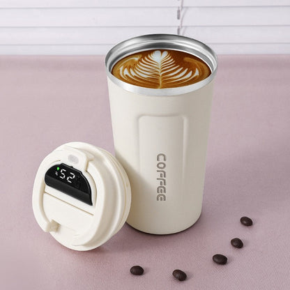 Smart Kaffeemug LED Thermos Becher Temperaturanzeige