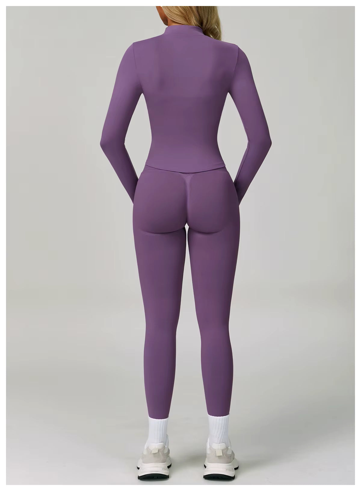 Sport Outfit Set Damen 3-teilig Leggings BH Jacke