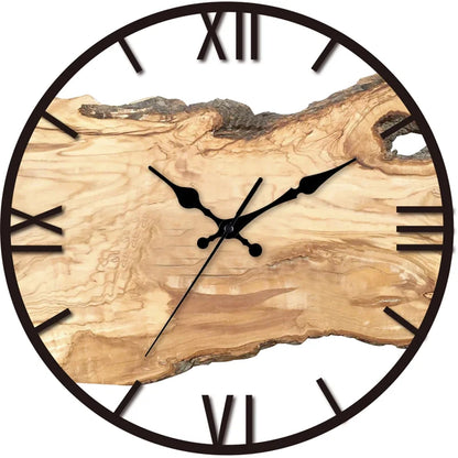 Moderne Wanduhr aus Acryl und Holz Geräuschlos - BerlinGlamour