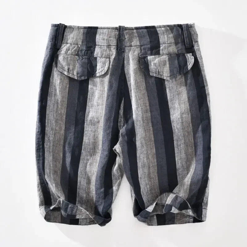 Herren Leinen-Shorts Bequem Leicht Sommer - BerlinGlamour