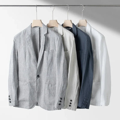 Leinenblazer Herren Leicht Sommer Modern