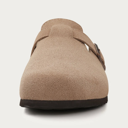 Herren Slipper Suede Elegante Komfortschuhe Braun