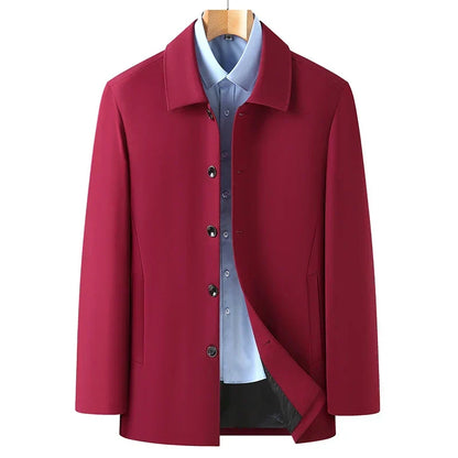 Ledermantel Damen Jacke Elegant Schwarz