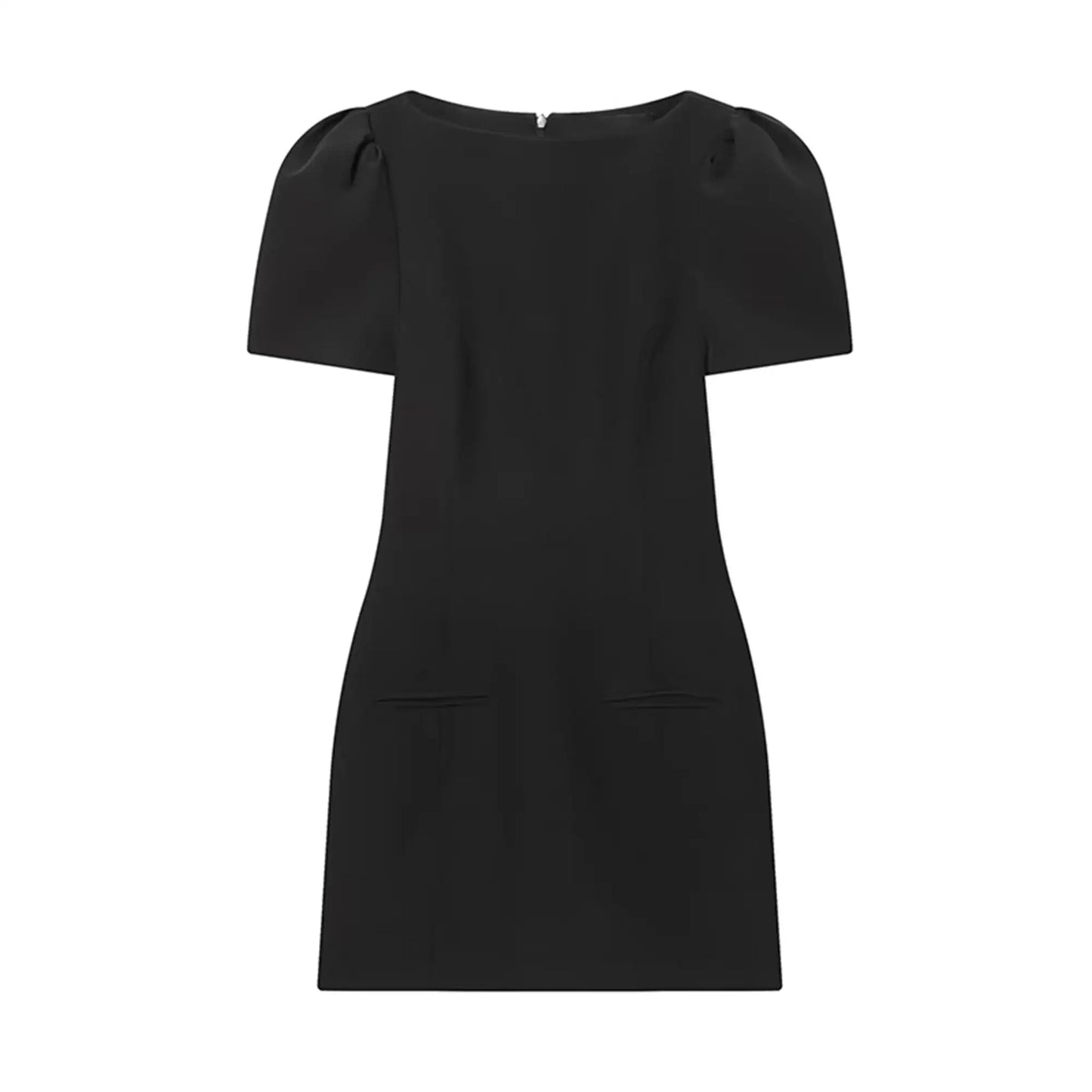 Kleines Taillenkleid mit Puffärmeln Damen Minikleid