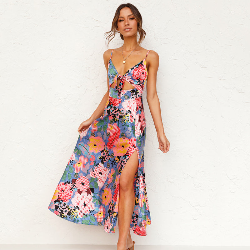 Jasmin Damen Hochzeitskleid Blumen Maxi Kleid Sommer