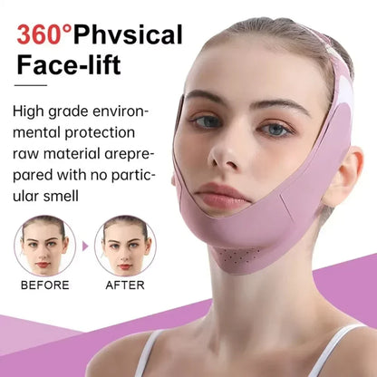 Gesichtsmaske V-Lifting 360° Gesichtsstraffung Atmungsaktiv