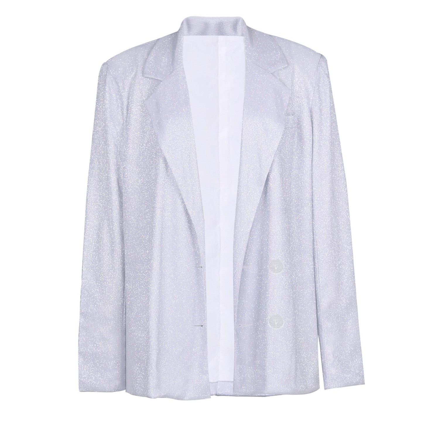 Glitzer Outfit Set Damen Blazer Hose Top