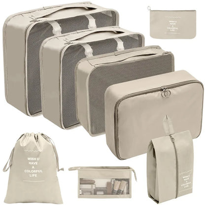 Reise-Organizer Set 7-10-teilig Faltbar Koffer-Boxen