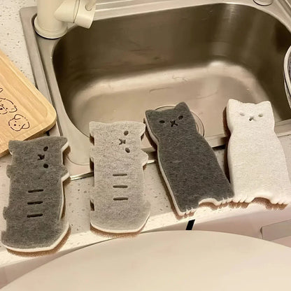 Mini Katzen Reinigungsschwamm Mehrzweck Microfaserschwamm