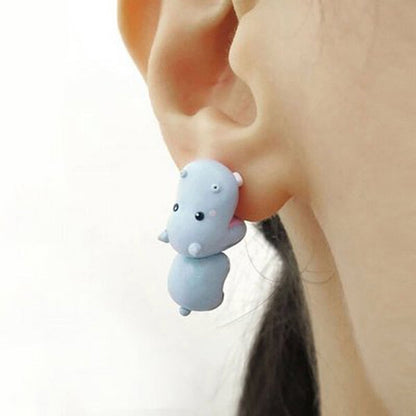 Tierohrringe Cartoon Kreative Tierbiss Schmuck