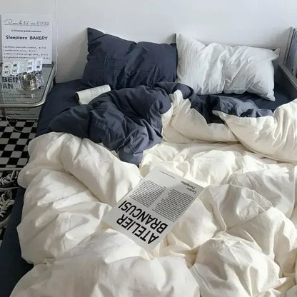 DuoDream Bettdecke - Stylische Wendebettwäsche Komfortabel Modern