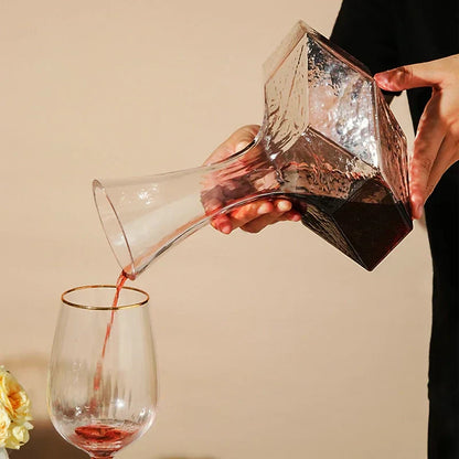 Eleganter Kristallglas Weindekanter Luxus Design