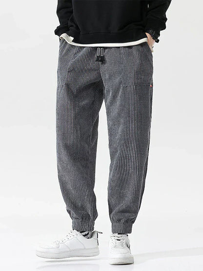 Bequeme Herren Jogginghose Weite Cordhose Elastisch