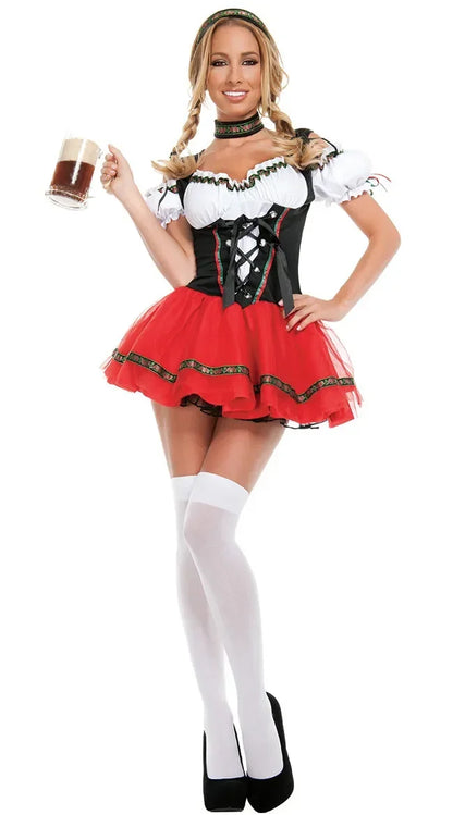 Traditionelles Dirndl Kostüm Oktoberfest Outfit - BerlinGlamour
