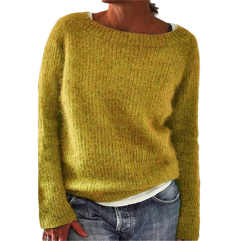 Strickpullover Hals Loser Fit Modern