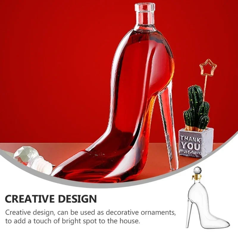 Glas Weinkaraffe Elegant Hochglanz Design