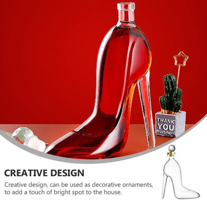 Glas Weinkaraffe Elegant Hochglanz Design