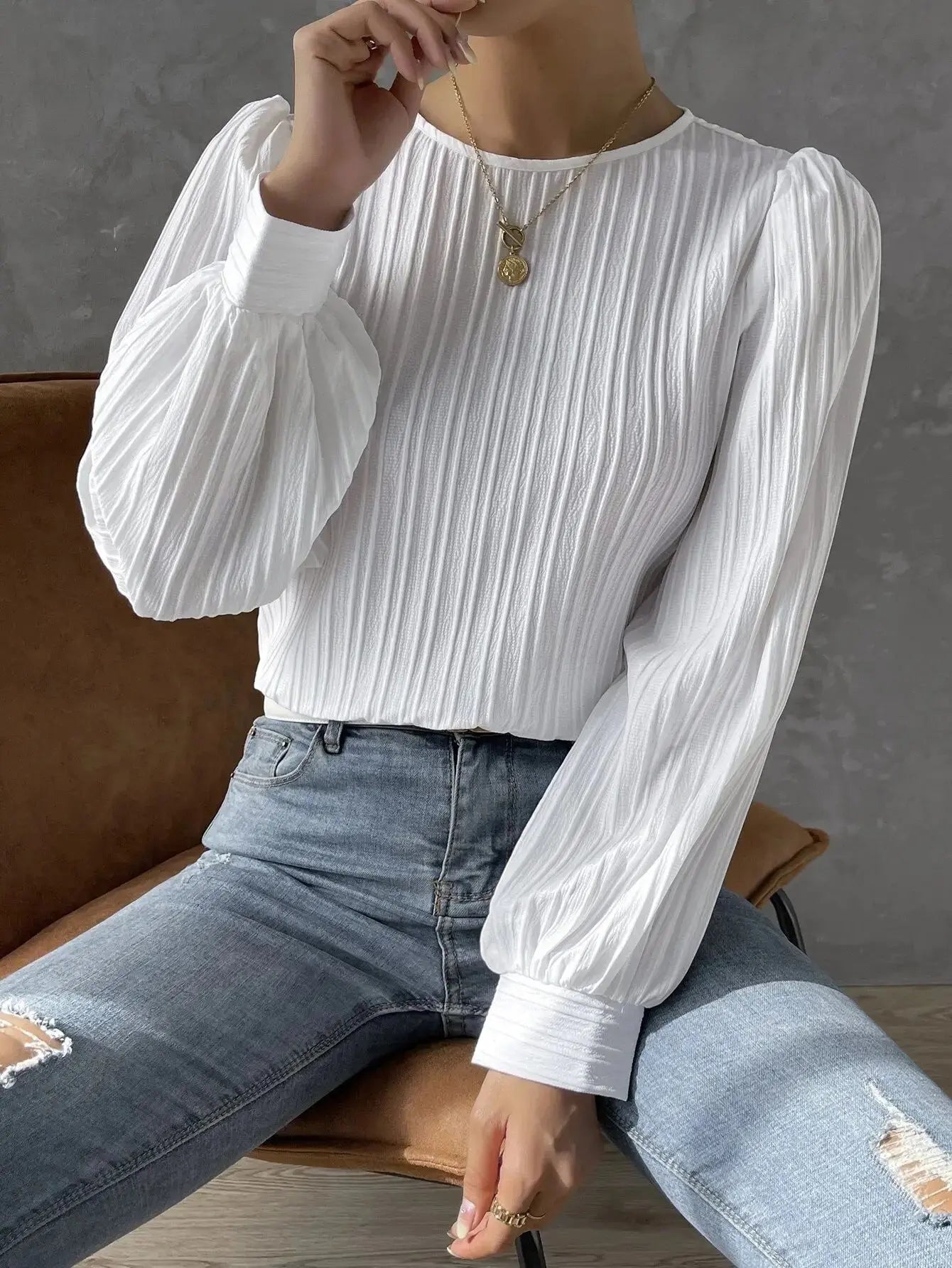 Emma | Zeitlos Elegante Bluse Zendoo.de