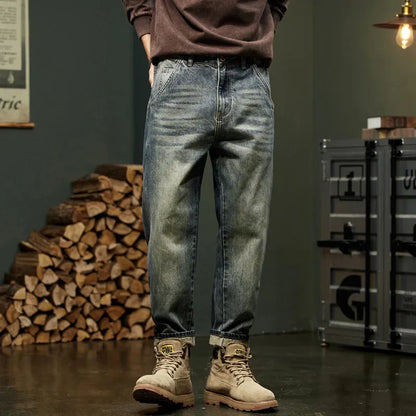 Herren Jeans Vintage Style Lässig Casual