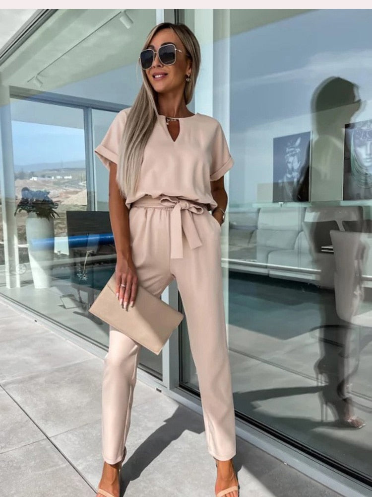 Elegante Damen Overalls Jumpsuit Trendy Modern