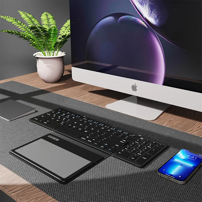 Kleine Drahtlose Tastatur mit Touchpad Faltbar