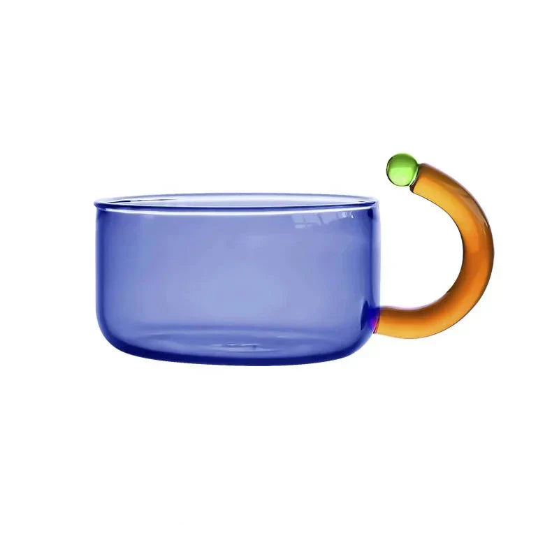 Glas Teeset Kontrast Farben Modern