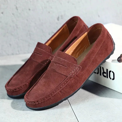 Herren Slip-On Loafers Braun Frühling Schuhe