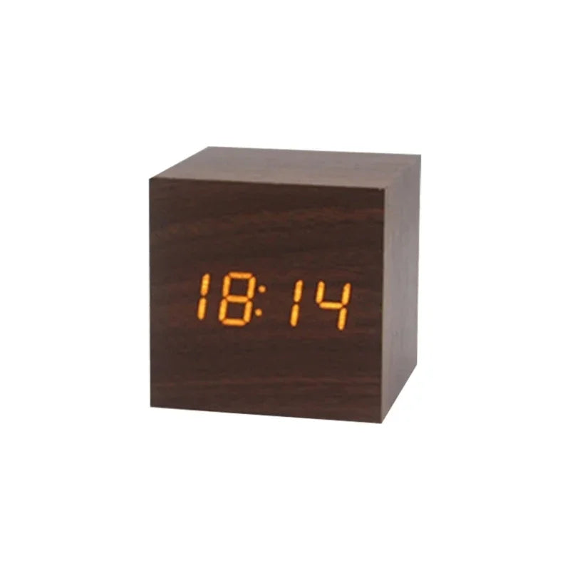 Holz Digitaler Wecker Minimalistisch Modern