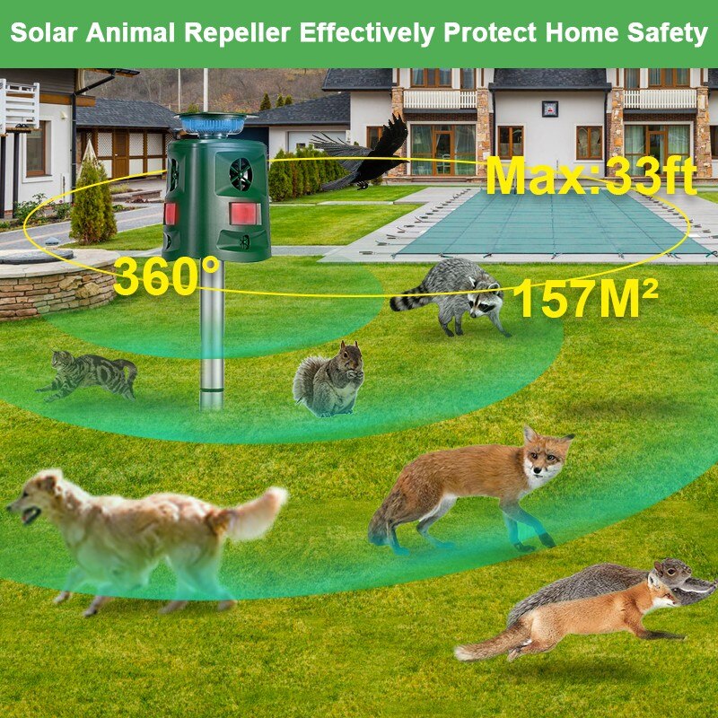 Solar Ultraschall Mückenschutz Repeller