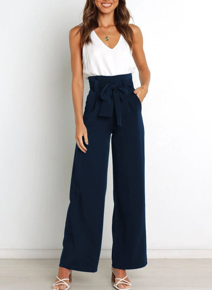 Elegante Damen Hose mit Schleife