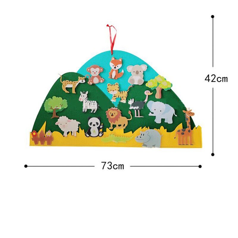 Tiere Filzdekoration Wohnzimmer