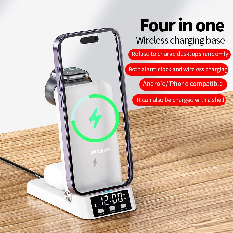 Wireless Charging Dock Faltbar 4in1 Schnellladestation