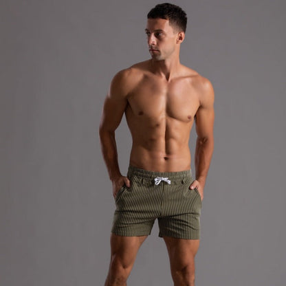 Herren Shorts Gestreift Sommer Modern