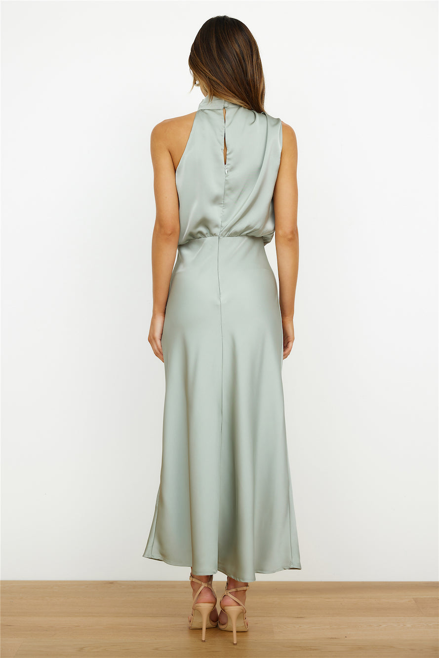 Midi-Kleid Asymmetrischer Ausschnitt Stilvoll Damenkleid