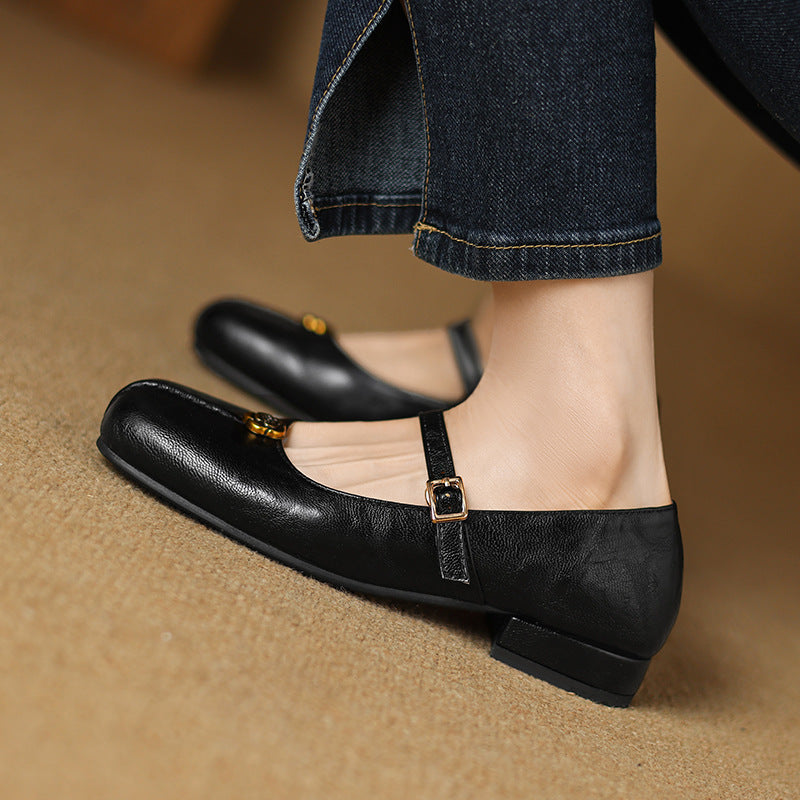Damen Ballerinas Frühling Sommer Schuhe Riemen