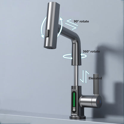 Edler Wasserhahn mit Temperaturanzeige Modern