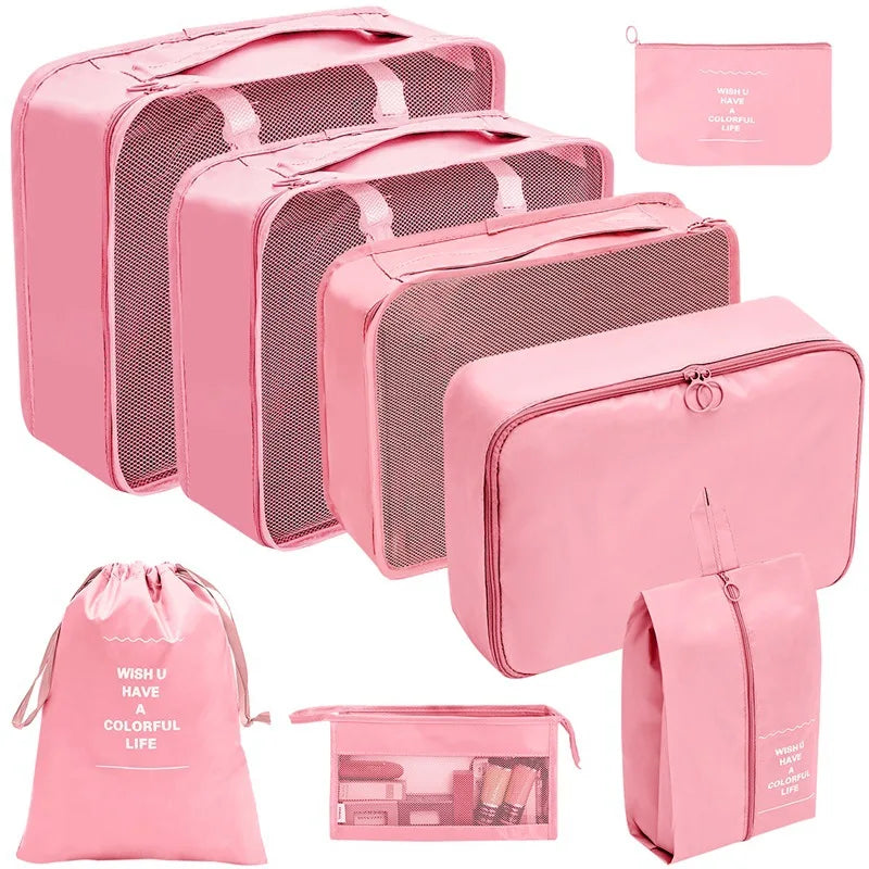 Reise-Organizer Set 7-10-teilig Faltbar Koffer-Boxen