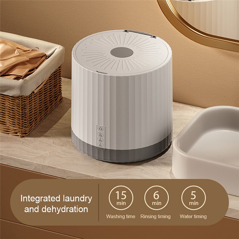 Kleine Waschmaschine Tragbar Rotierend 4L Compact - BerlinGlamour