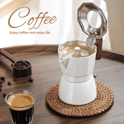 Edle Vintage Espresso-Kanne Doppelventil Kupfer