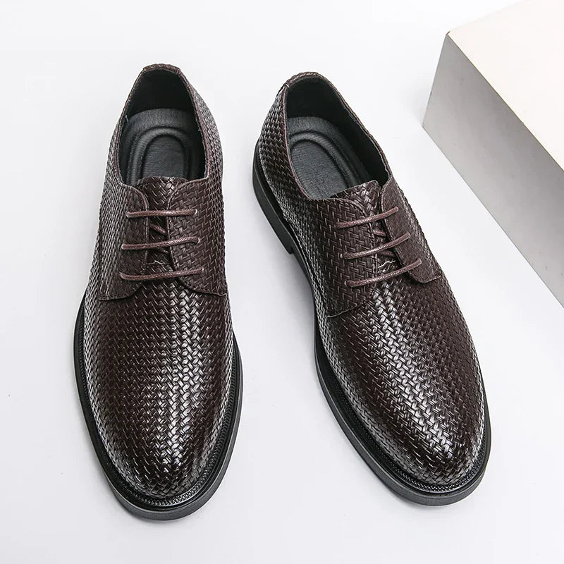Herren Lederschuhe Oxfords Schwarz Elegannt