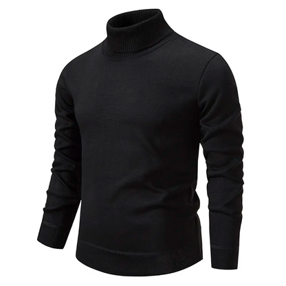 Herren Rollkragenpullover Baumwolle Bequem Modern
