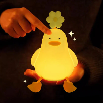 Blumen Ente Nachtlampe Süß Dekorationslicht