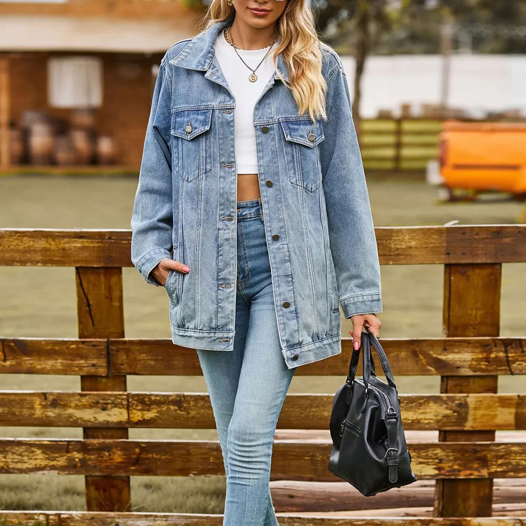 Moderne Denim Jacke Damen